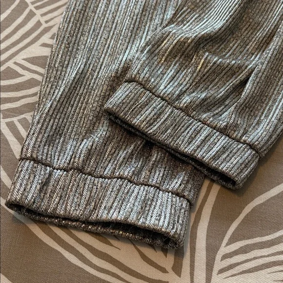 BISHOP & YOUNG gold glittery joggers - Picture 6 of 11